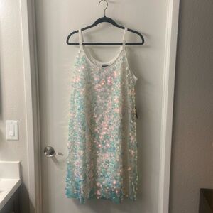 Sequin Shift Dress
